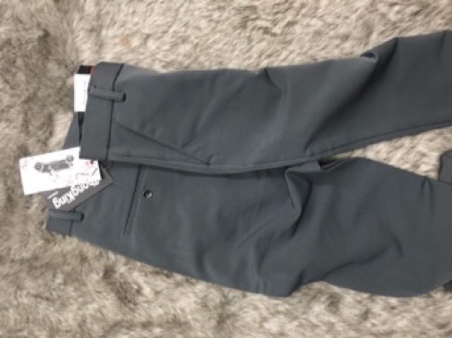 Quần Tây Âu Màu Xám Khói Ống Côn Vải Giản | BigBuy360 - bigbuy360.vn