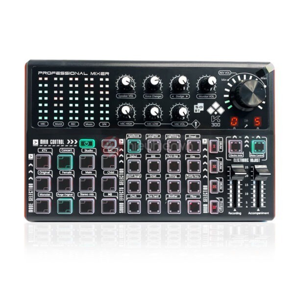 Sound Card Livestream K300 – Thu âm, Karaoke Livestream FB, Bigo live bảo hành 6 tháng đổi mới