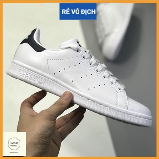 (FREESHIP+QUÀ) Giày thể thao sneaker nam nữ STAN SMITH Co-black Gót đen