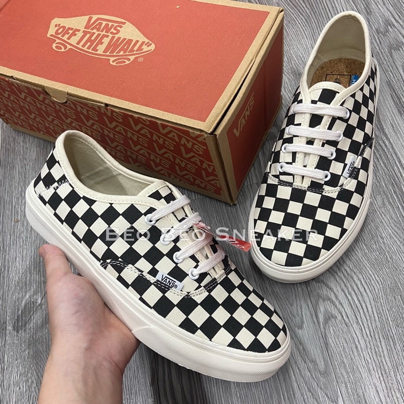 Giày thể thao Sneaker VANS VAULT Caro buộc dây siu cấp Fullbox - Ảnh thật 100%
