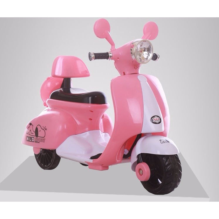 Xe điện trẻ em Vespa 3279 cho bé gái từ 2-5 tuổi có nhạc + đèn