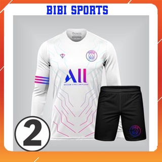 Áo bóng đá banh in tên tay dài bộ quần áo đá bóng nam CLB  BIBI SPORT đồ thể thao nữ nam mẫu mới nhất 2021-2022