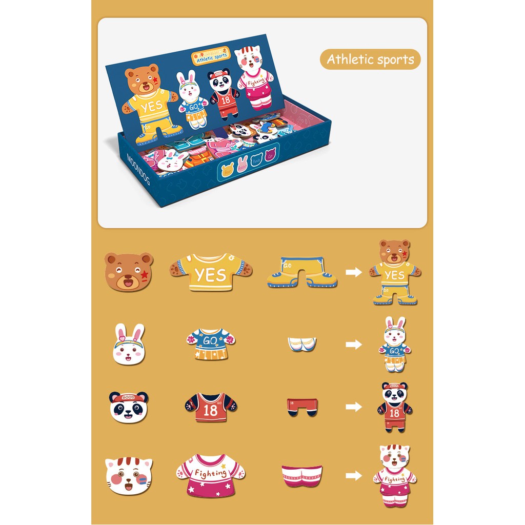 Bộ Ghép Hình Động Vật Giúp Bé Tìm Hiểu Các Nghề Xung Quanh – Dumi Shop