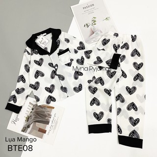 Bộ pijama Mẹ và bé, chất Lụa mango mềm mịn