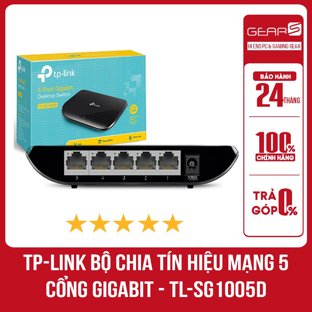 TP-Link Bộ chia tín hiệu mạng 5 cổng gigabit - TL-SG1005D - Hàng Chính Hãng