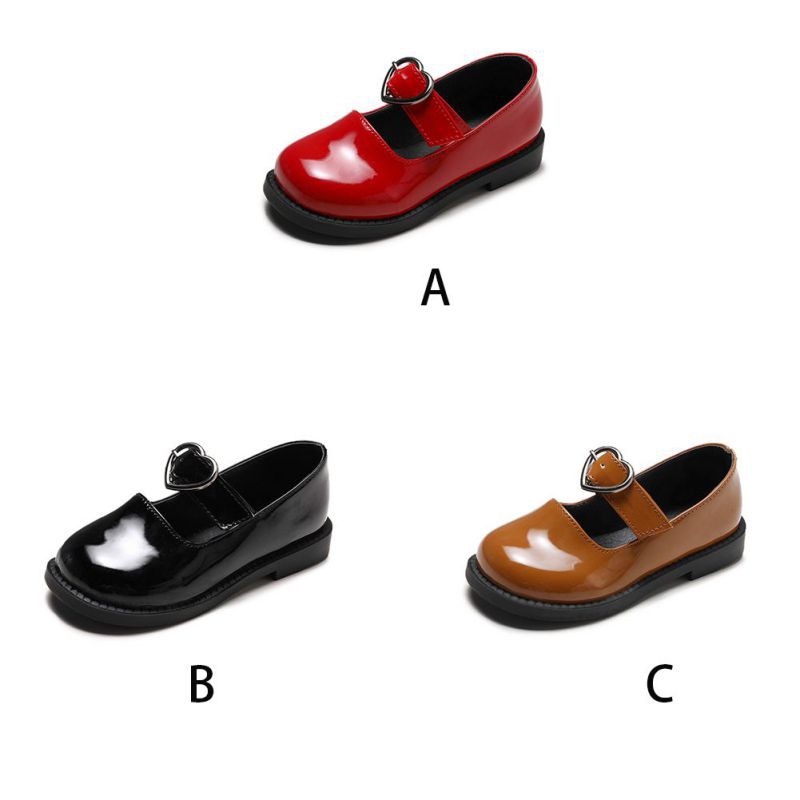 Giày búp bê Mary Jane quai dán xinh xắn chất giả da cho bé 1-11 tuổi