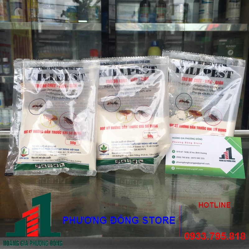 Bột Kill pest 50g - diệt bọ chét, kiến, gián,...