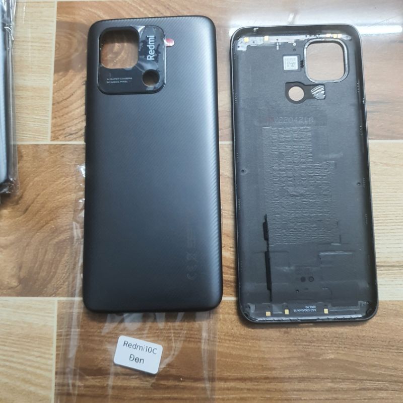 Nắp lưng Redmi 10C có bấm nguồn âm lượng,kính camera sau redmi 10c