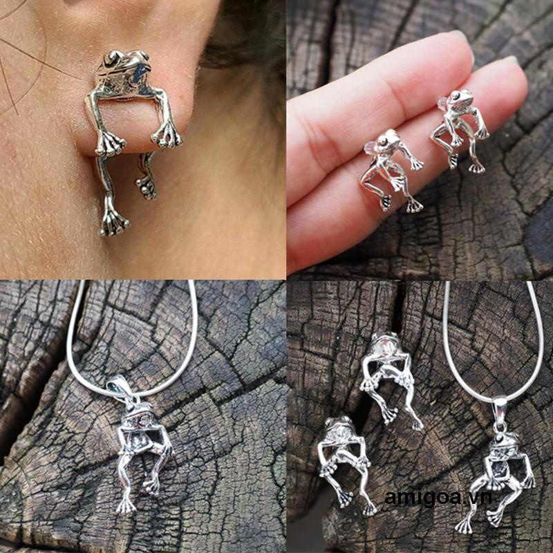 ✨✨Khuyên Tai Nữ Trang Tạo Hình Con Ếch Độc Đáo