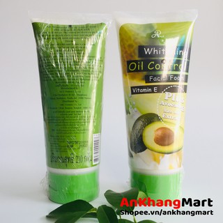 Sữa rửa mặt bơ Aron Whitening Oil Control 210g