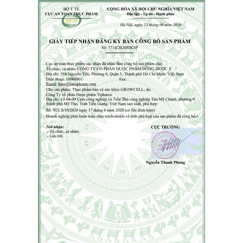 Viên Uống Tăng Cường Sức Đề Kháng, Chống Lão Hóa Growcell Hộp 30 Viên | Thế Giới Skin Care