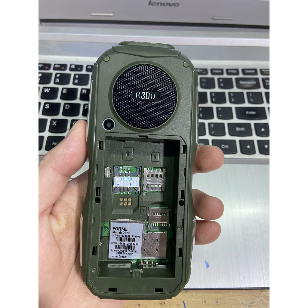 Điện thoại Forme D777 Pin 5800mAh Kiêm sạc dự phòng+ Tặng kèm thẻ nhớ 2GB cho đến khi hết quà | BigBuy360 - bigbuy360.vn