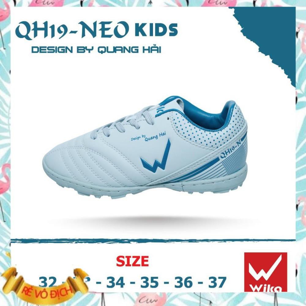 [Shop Bán Lỗ Xin Đánh Giá 5 ⭐] Giày bóng đá trẻ em wika KID QH19-NEO,giày đá bóng trẻ em hàng chính hãng khâu full đế tặ