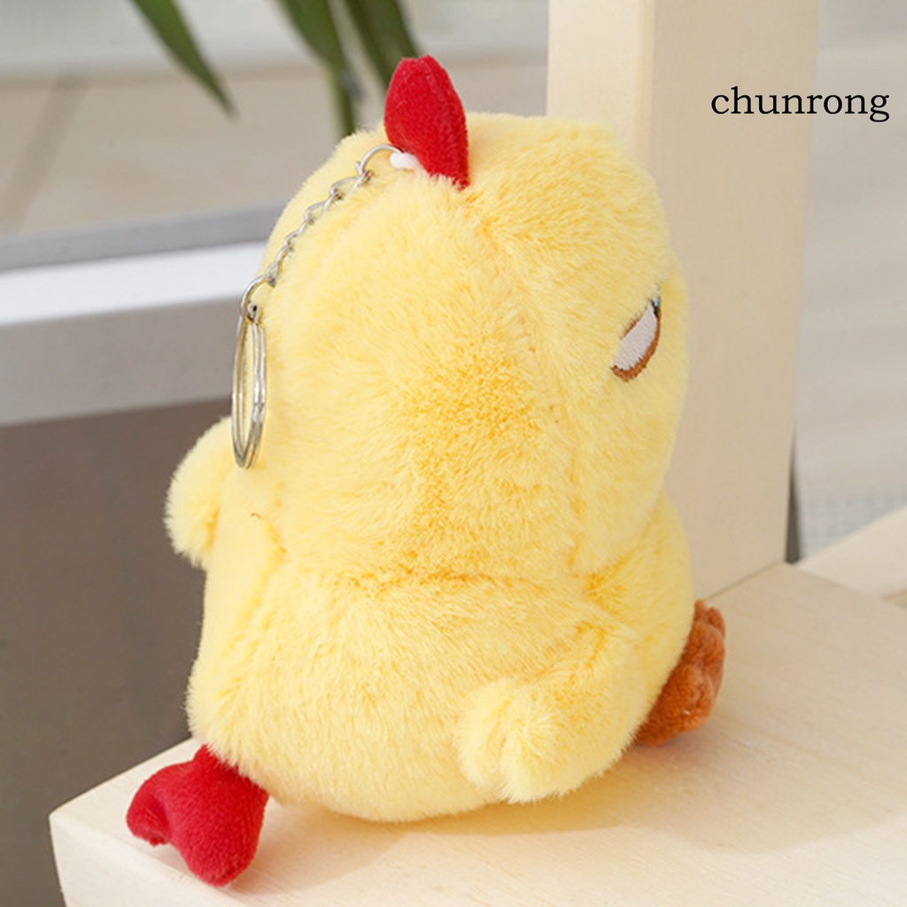 Cr-plush Móc Khóa Hình Chú Gà Con Giận Dữ Đáng Yêu