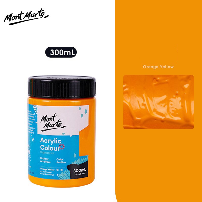 Màu Acrylic Mont Marte 300ml - Orange Yellow - Acrylic Colour Paint Signature 300ml (10.1oz) - MSCH3007