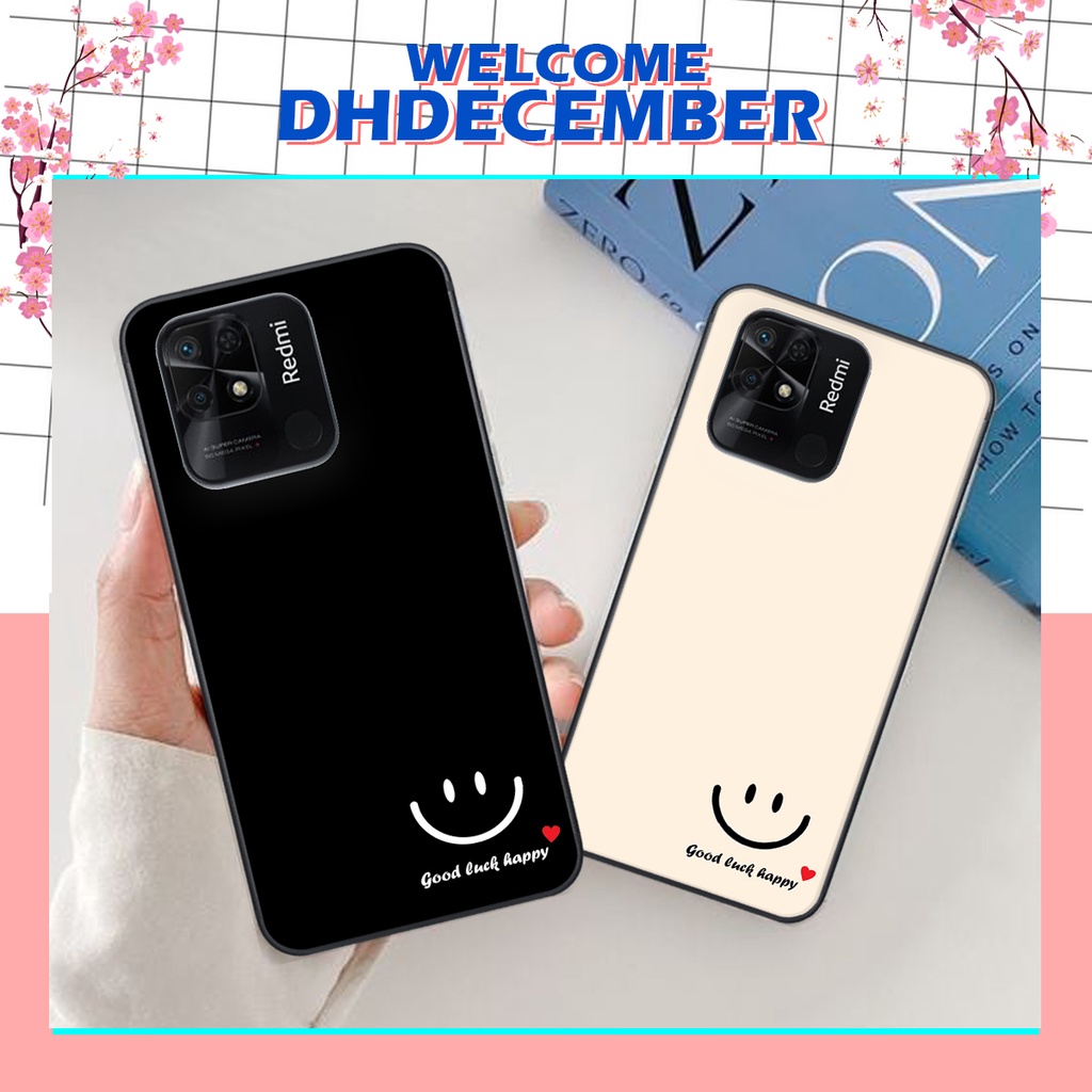 Ốp lưng Xiaomi REDMI 10C in hình nice ,good luck happy ốp xinh viền dẻo đẹp chất