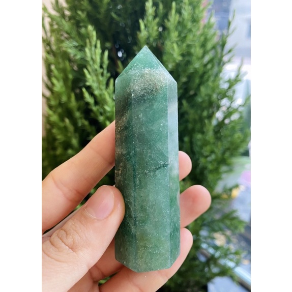 Trụ Green Strawberry Quartz