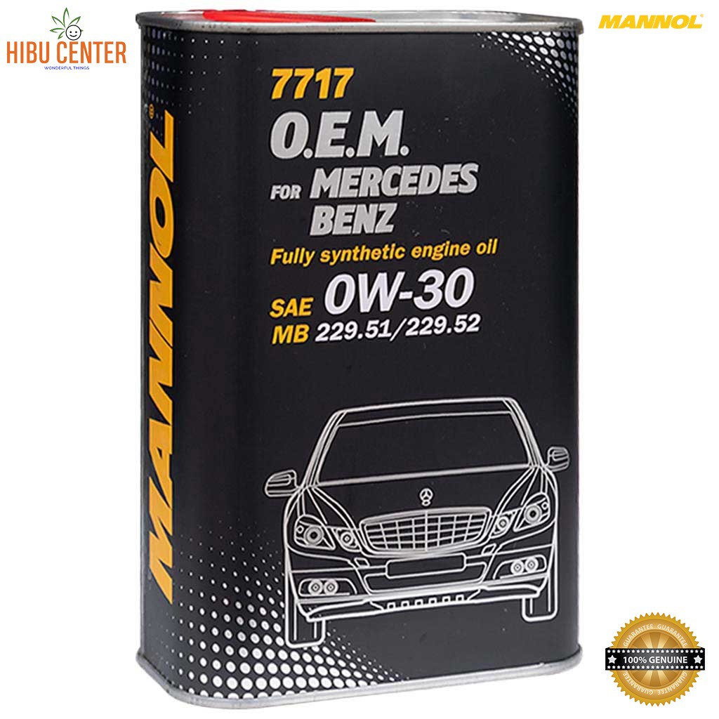 Nhớt MANNOL 0W-30 SN/CF O.E.M Cho Xe Mercedes Benz 7717 – 4 Lít Hàng Đức Cao Cấp Chính Hãng – HIBUCENTER