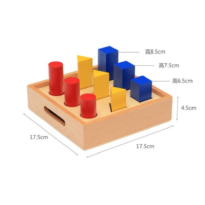 Xếp hình bậc thang Montessori (Geometry Ladder)