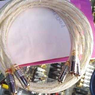 Dây av bạc cao cấp jack khóa