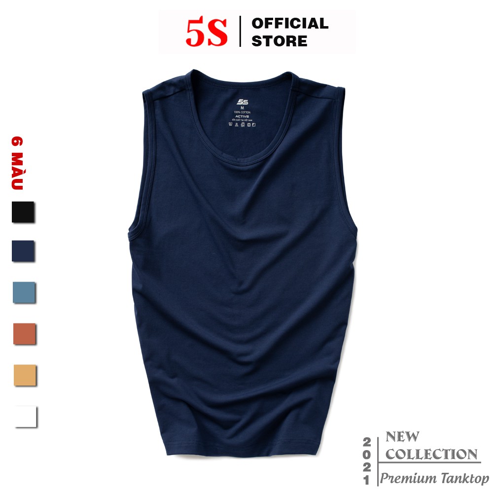 Áo Tank Top 5S (6 Màu), Chất Liệu Mềm Mại, Thoáng Mát, Co Giãn Tốt, Kiểu Dáng Thể Thao, Khỏe Khoắn (ATT21004)