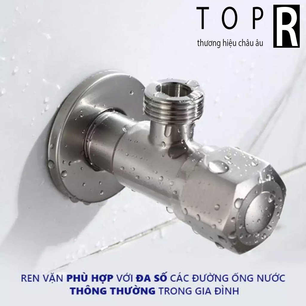 Van chia nước 1 ngả inox hình chữ T - Van thu đầu dây cấp