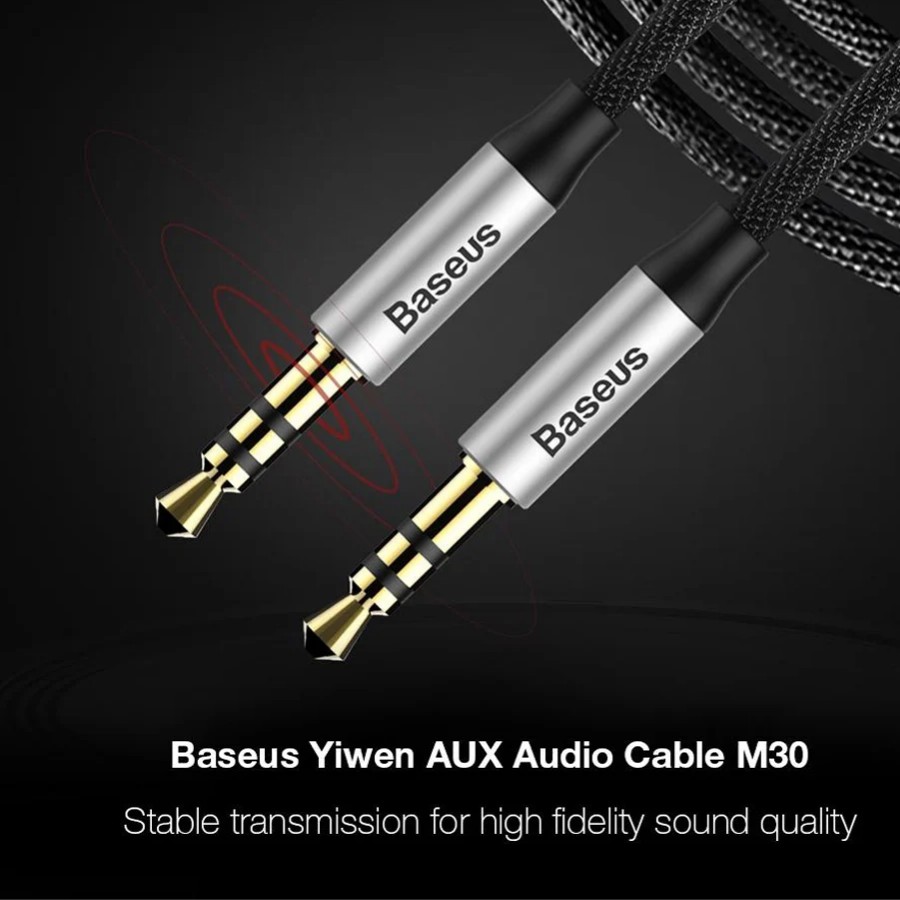 [Chính Hãng - Sẵn] Dây cáp âm thanh chất lượng cao AUX Audio 3.5 Baseus M30_LV141-New 100%