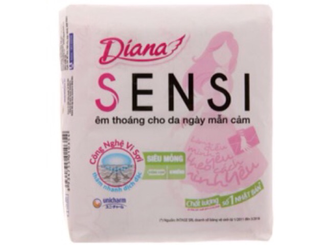 Combo 6 gói băng vệ sinh Diana sensi ( 8 miếng)