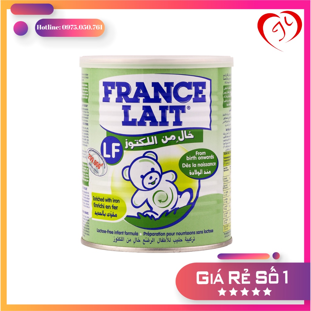 Sữa France Lait LF cho trẻ tiêu chảy, bất dung nạp lactose loại 400g