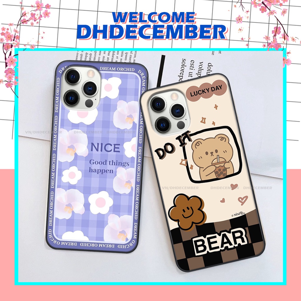 Ốp lưng iphone 12 PRO / 12 PRO MAX in hình gấu K@ws, gấu nâu, dor@emon RẺ- ĐẸP- BỀN