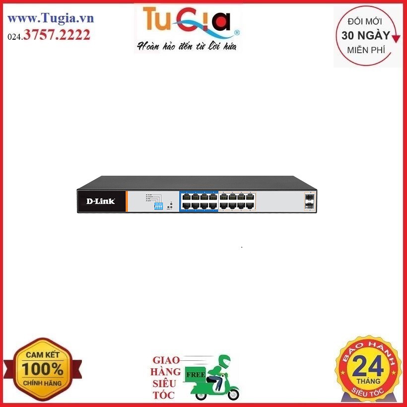 Switch Chia Mạng PoE 24 Port D-LINK DES-F1025P