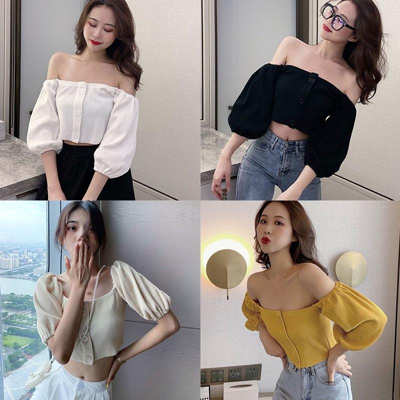 Áo Lửng Trễ Vai Quyến Rũ Dành Cho Nữ