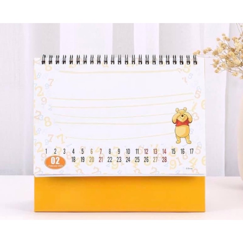 Lịch để bàn gấu Pooh 2021 ❤️