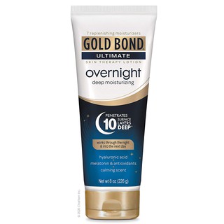Dưỡng thể dùng ban đêm Gold Bond Ultimate Overnight Deep Moisturizing Lotion 226g (Mỹ)