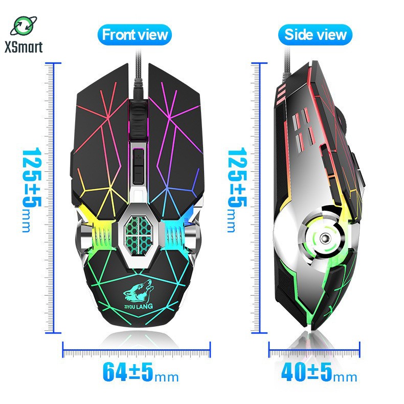 Chuột Gaming Siêu Khủng Esports V8 Super Gaming Kiểu Dáng Siêu Độc Lạ, Led RGB Tự Đổi Màu