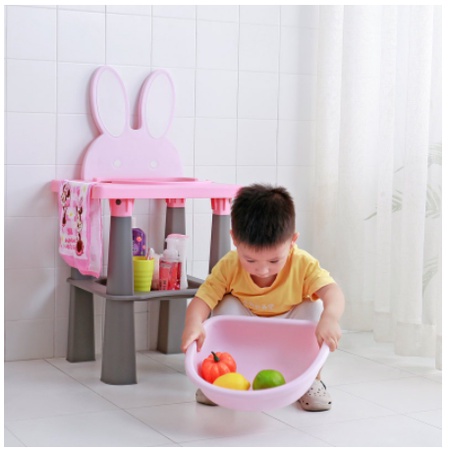 Bồn rửa mặt mini dễ thuơng cho bé có van xả