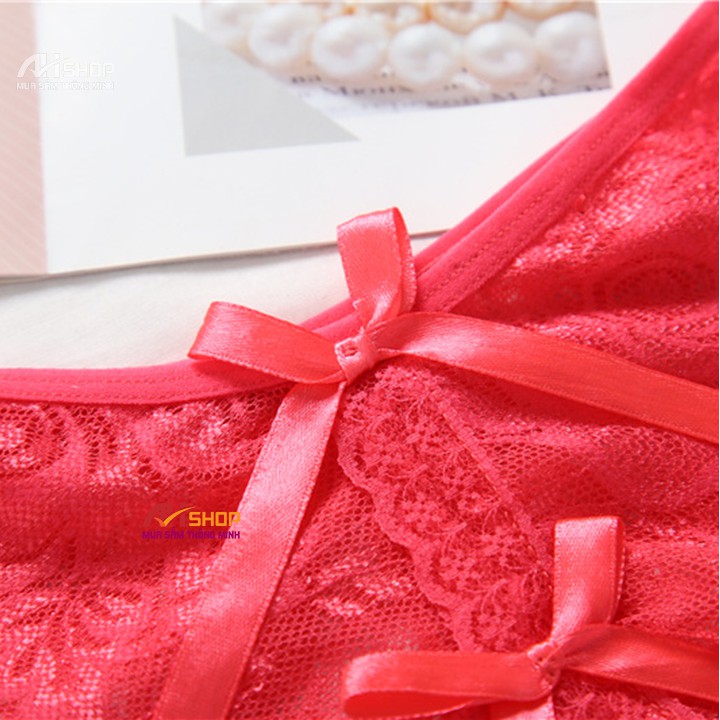 Km quần lót nữ xẻ đáy sexy freesize, quần chip ren khoét đáy gợi cảm xì lip cột dây giá sập sàn shopee 2085 loại 1