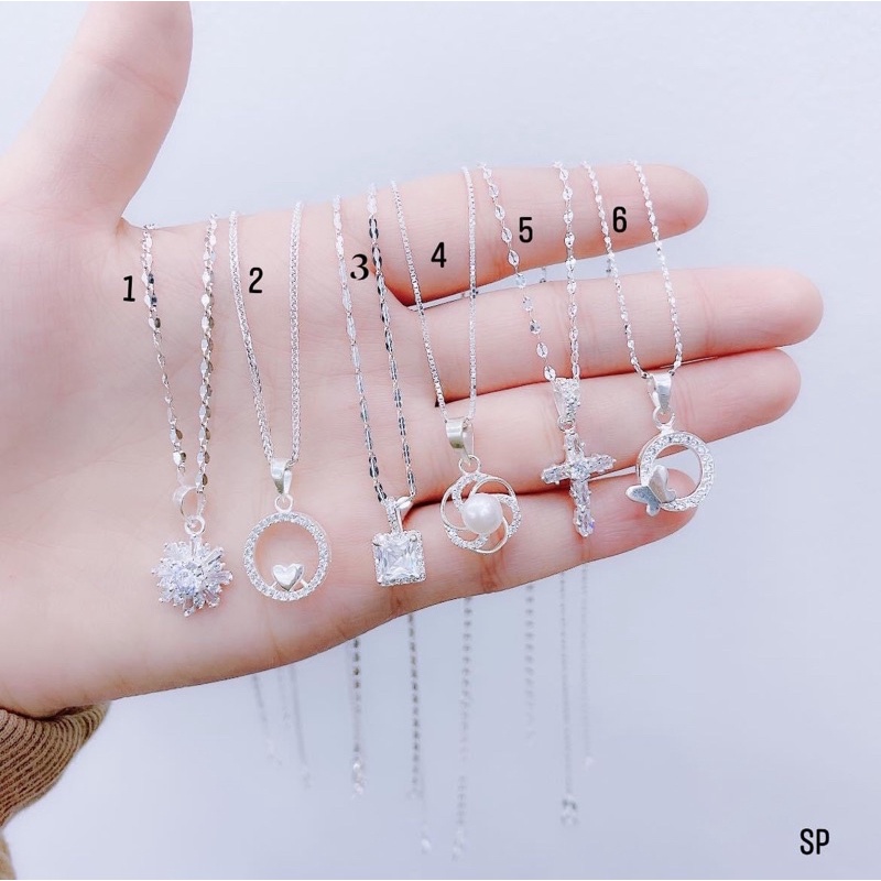 Dây chuyền Bạc hoa tuyết đính đá, Vòng cổ Bạc nữ bông tuyết gắn đá cao cấp TUNASILVER, 𝐂𝐚𝐦 𝐤𝐞̂́𝐭 𝐜𝐡𝐮𝐚̂̉𝐧 𝐁𝐚̣𝐜