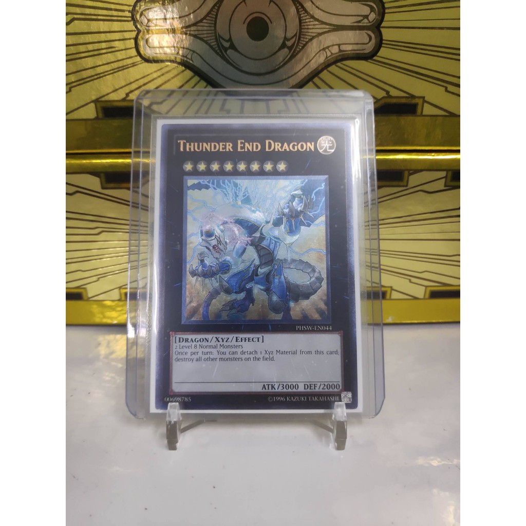 [ Dưa Hấu Yugioh ] Lá bài thẻ bài Thunder End Dragon - Ultimate Rare Unlimited - Tặng bọc bài nhựa bảo quản