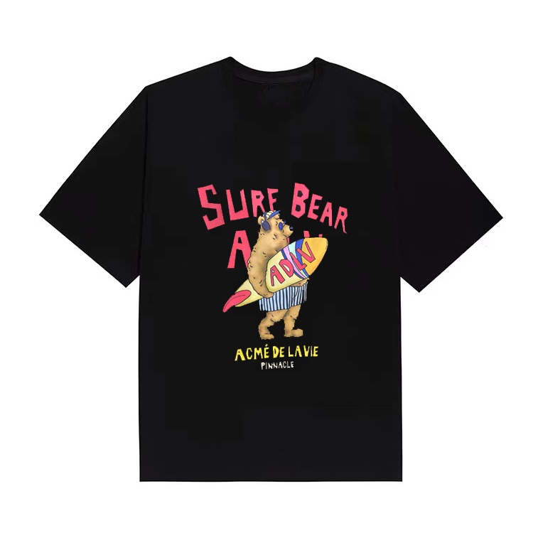 Adlv Áo Thun Cotton Tay Ngắn In Họa Tiết Thời Trang Unisex