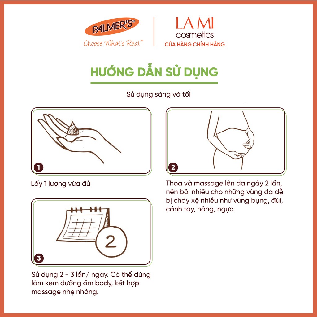 [Chính Hãng - Giá Sỉ] Lotion ngăn ngừa và làm giảm rạn da khi mang thai Palmer's 250ml