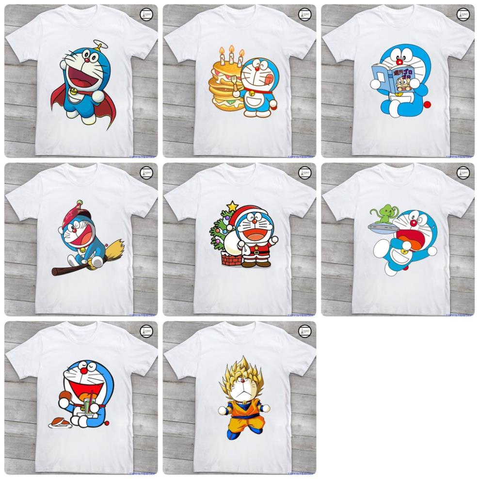 ÁO THUN NAM NỮ - DORAMON - KUTE ( NHIỀU MẪU)