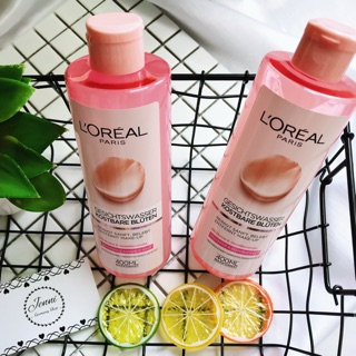 TONER L’OREAL CHIẾT XUẤT HOA HỒNG VÀ HOA NHÀI dành cho da khô, da nhạy cảm.