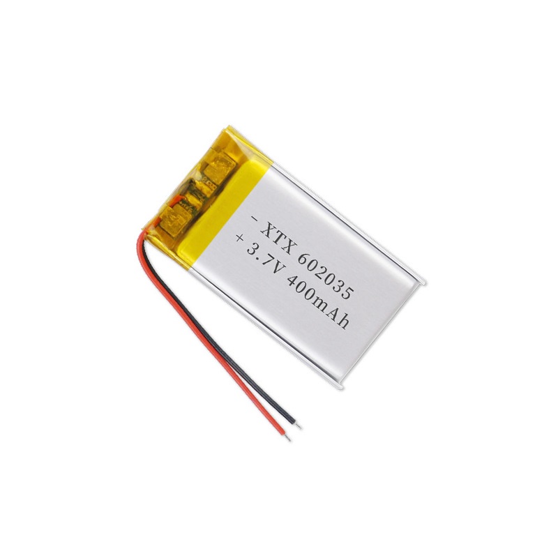 Pin Li-Po 3.7V 400mAh 602035 (Lithium Polymer) cho micro trợ giảng, định vị GPS, máy ghi âm, đồng hồ, smartwatch