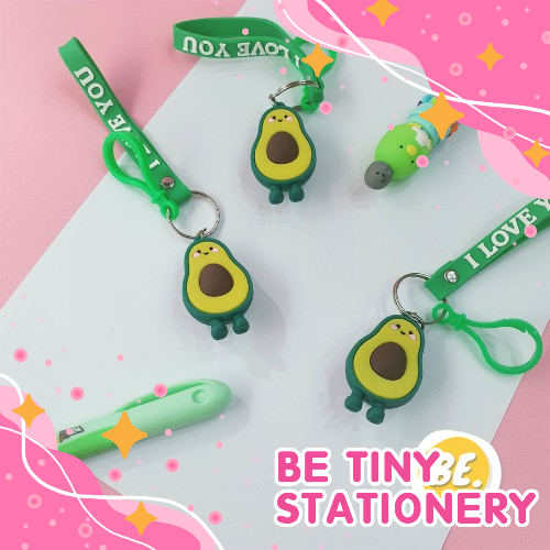 Móc Khóa Hình quả bơ Avocado màu xanh rất đẹp Be Tiny