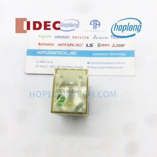 RN2S-NL-D24 Rơ le trung gian vạn năng IDEC 8 chân dẹt loại vừa (NEW thay thế RM2S)