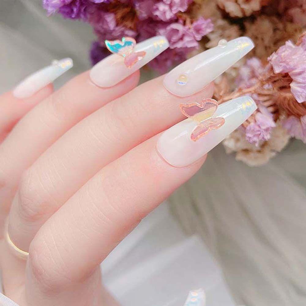 Phụ Kiện Trang Trí Móng Tay Hình Bướm 3D Thời Trang