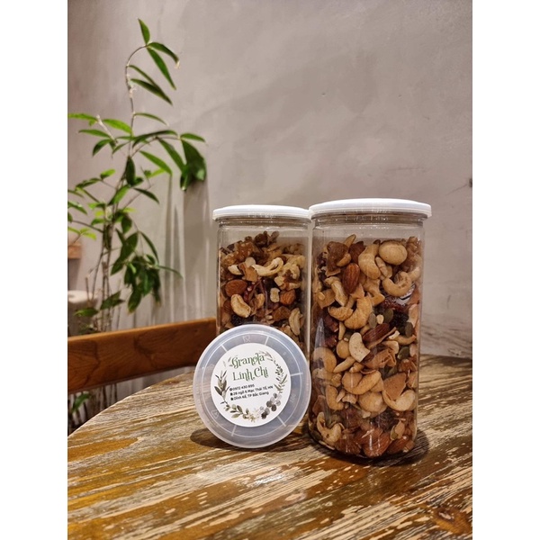 [Vị Mật ong - Vani] Granola siêu hạt 5% yến mạch by Tiệm Hạt nhà Chi thơm ngon giòn rụm hỗ trợ giảm cân