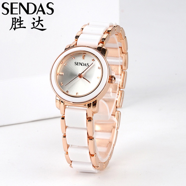 Hàng Có Sẵn Miễn Phí Đồng Hồ Đeo Tay Chống Thấm Nước Thời Trang Nữ Chất Lượng Cao 30mm Bằng Gốm + Thép Không Gỉ Thời Trang Chống Thấm Nước Dành Cho Nữ