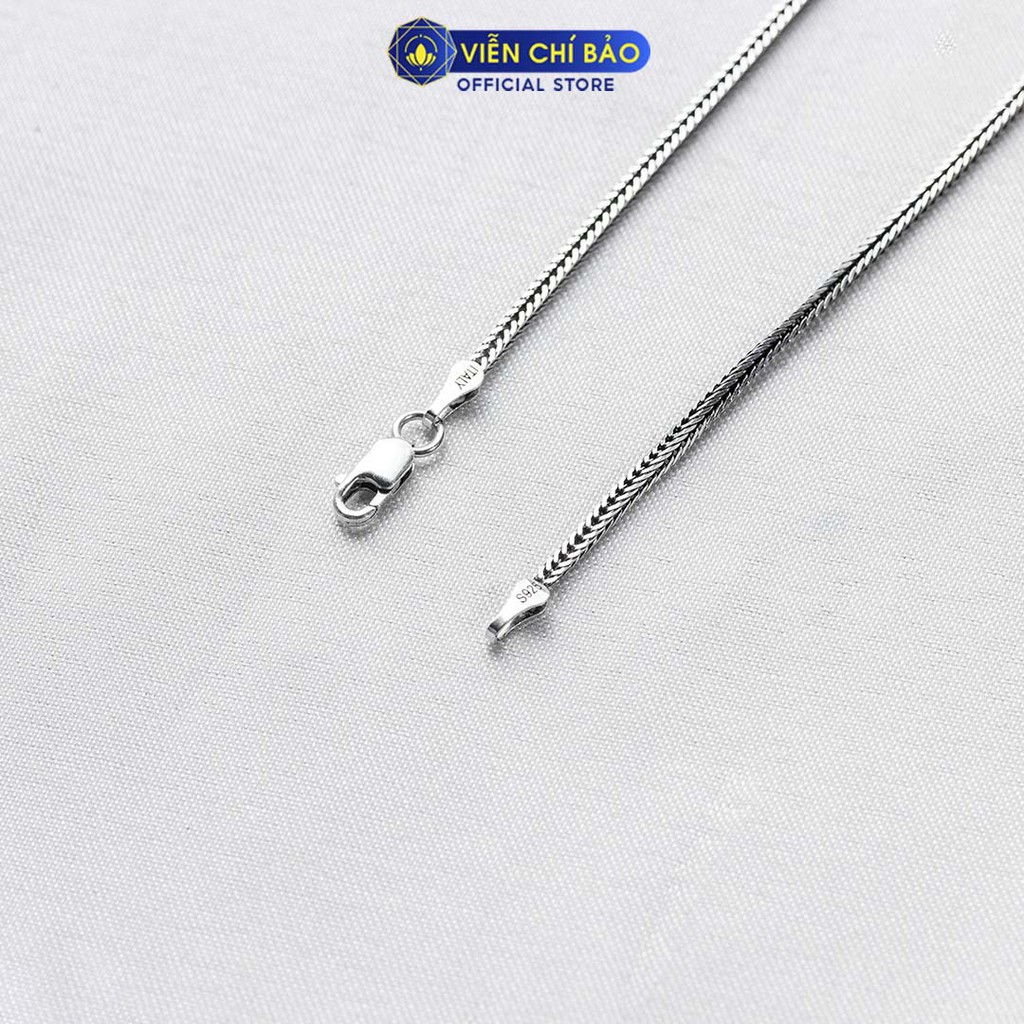 Dây chuyền bạc nam nữ 45cm chất liệu bạc Thái thương hiệu Viễn Chí Bảo D000181
